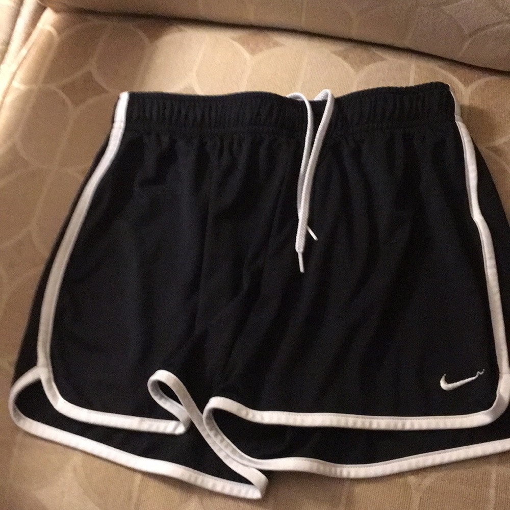 Black athletic shorts